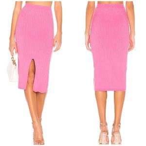 Free People Skyline Ribbed Knit Midi Skirt